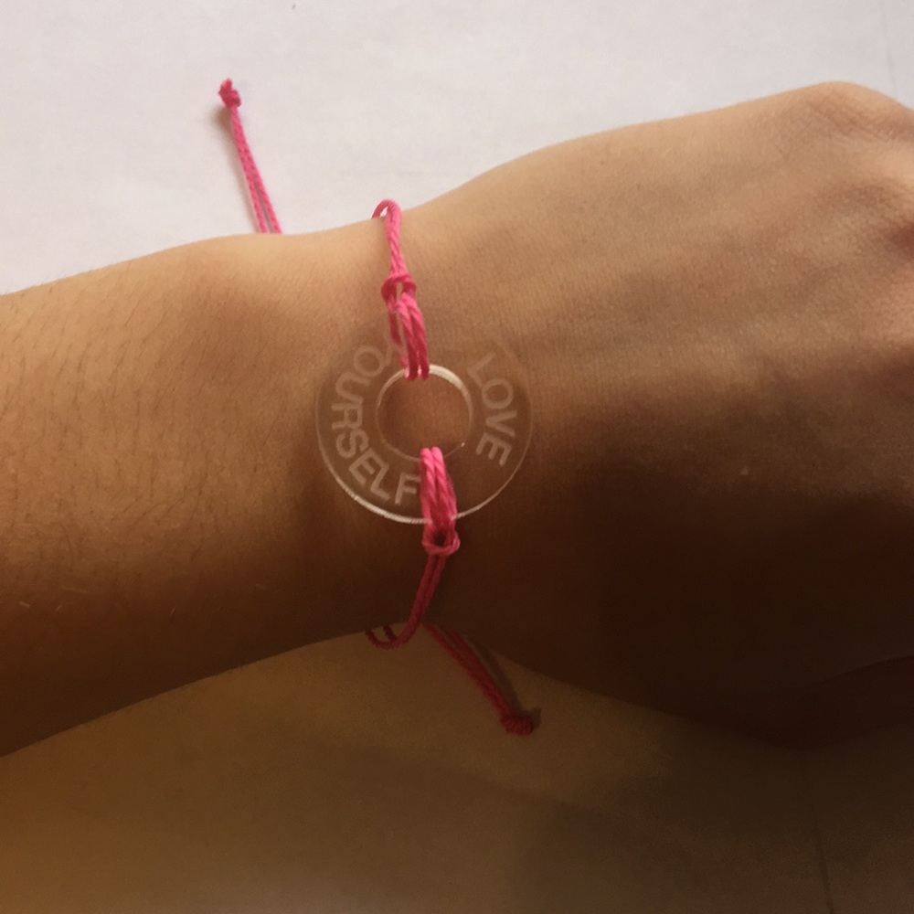 LifeToken - Love Yourself in clear and pink